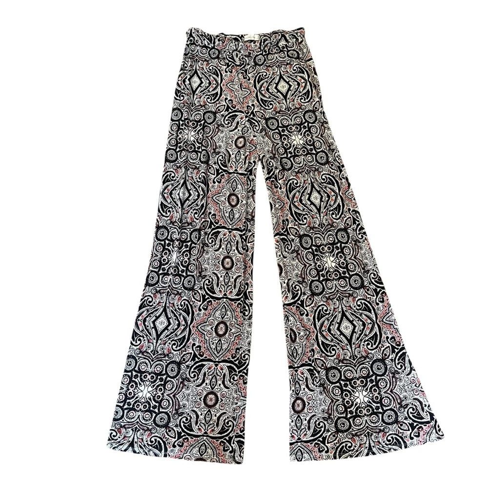 Abercrombie & Fitch Boho Medallion PrintWide Leg Pants Size Medium - Picture 2 of 8